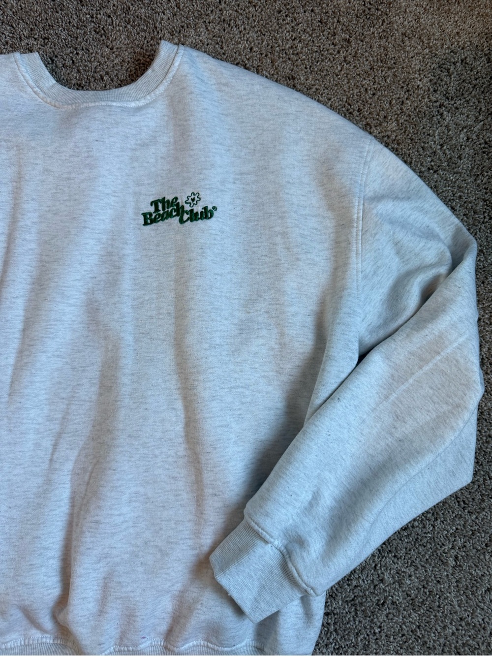 Womens Heather Gray Crewneck Sweatshirt